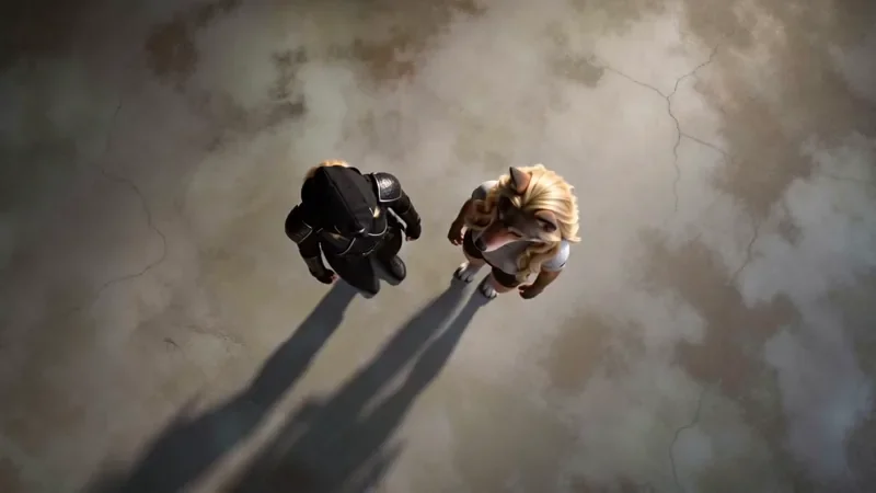 Top Down AI video effect example
